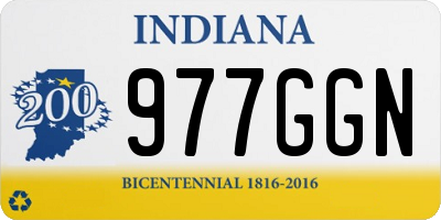 IN license plate 977GGN