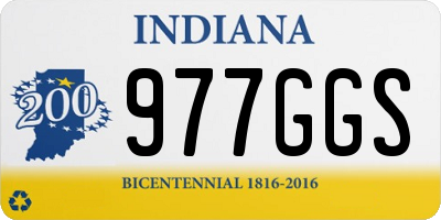 IN license plate 977GGS