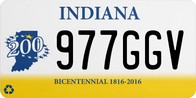 IN license plate 977GGV