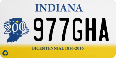 IN license plate 977GHA