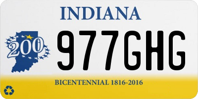 IN license plate 977GHG