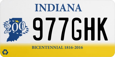 IN license plate 977GHK