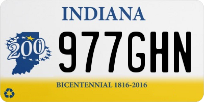 IN license plate 977GHN