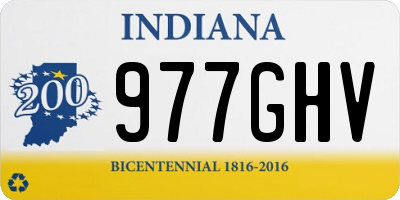 IN license plate 977GHV