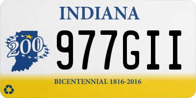 IN license plate 977GII