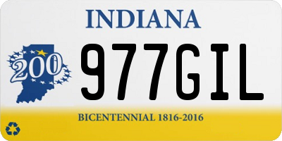 IN license plate 977GIL