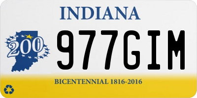 IN license plate 977GIM