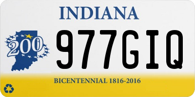 IN license plate 977GIQ