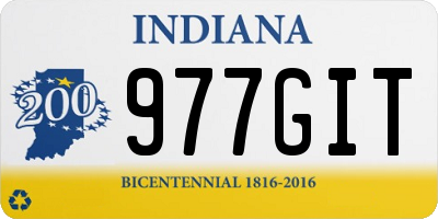 IN license plate 977GIT