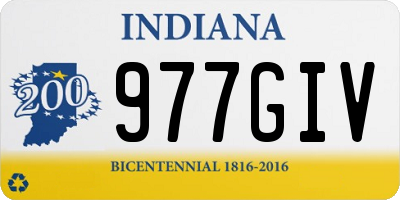 IN license plate 977GIV