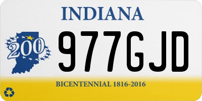 IN license plate 977GJD