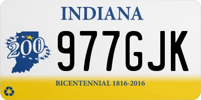 IN license plate 977GJK