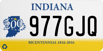 IN license plate 977GJQ