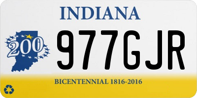 IN license plate 977GJR