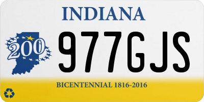 IN license plate 977GJS