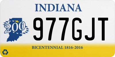 IN license plate 977GJT