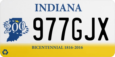 IN license plate 977GJX