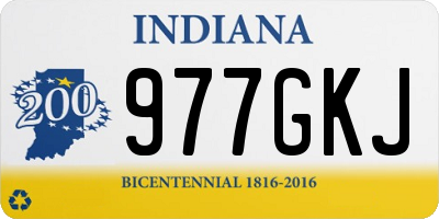 IN license plate 977GKJ