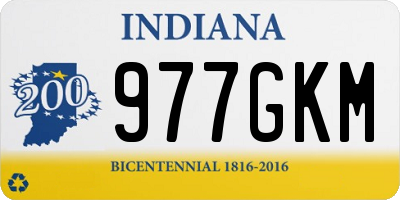 IN license plate 977GKM