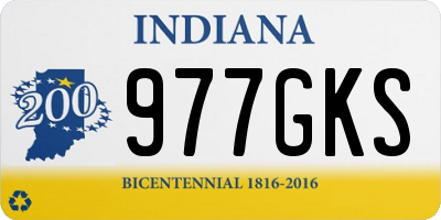 IN license plate 977GKS