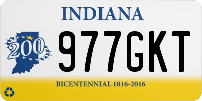 IN license plate 977GKT