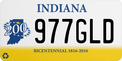 IN license plate 977GLD