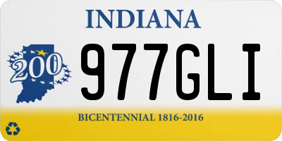 IN license plate 977GLI