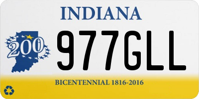 IN license plate 977GLL