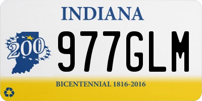 IN license plate 977GLM