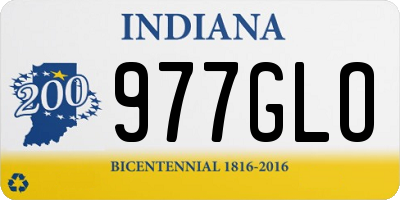 IN license plate 977GLO