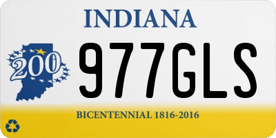 IN license plate 977GLS