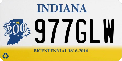 IN license plate 977GLW
