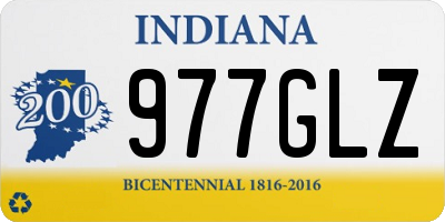 IN license plate 977GLZ