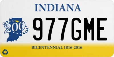 IN license plate 977GME