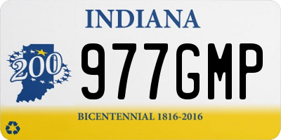 IN license plate 977GMP