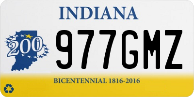 IN license plate 977GMZ