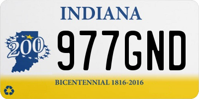 IN license plate 977GND