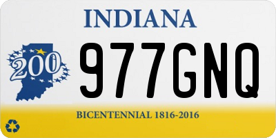 IN license plate 977GNQ