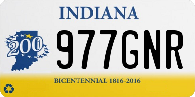 IN license plate 977GNR