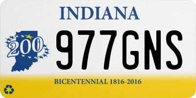 IN license plate 977GNS
