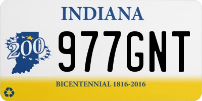 IN license plate 977GNT