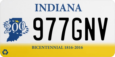 IN license plate 977GNV