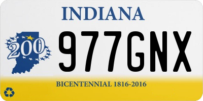 IN license plate 977GNX