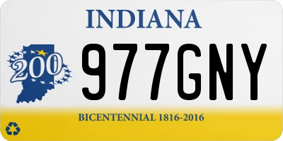 IN license plate 977GNY