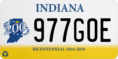 IN license plate 977GOE
