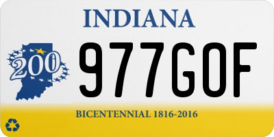 IN license plate 977GOF