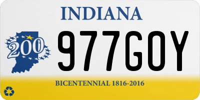IN license plate 977GOY