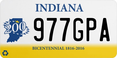 IN license plate 977GPA