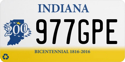 IN license plate 977GPE