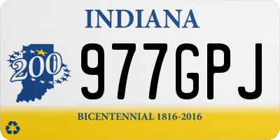 IN license plate 977GPJ